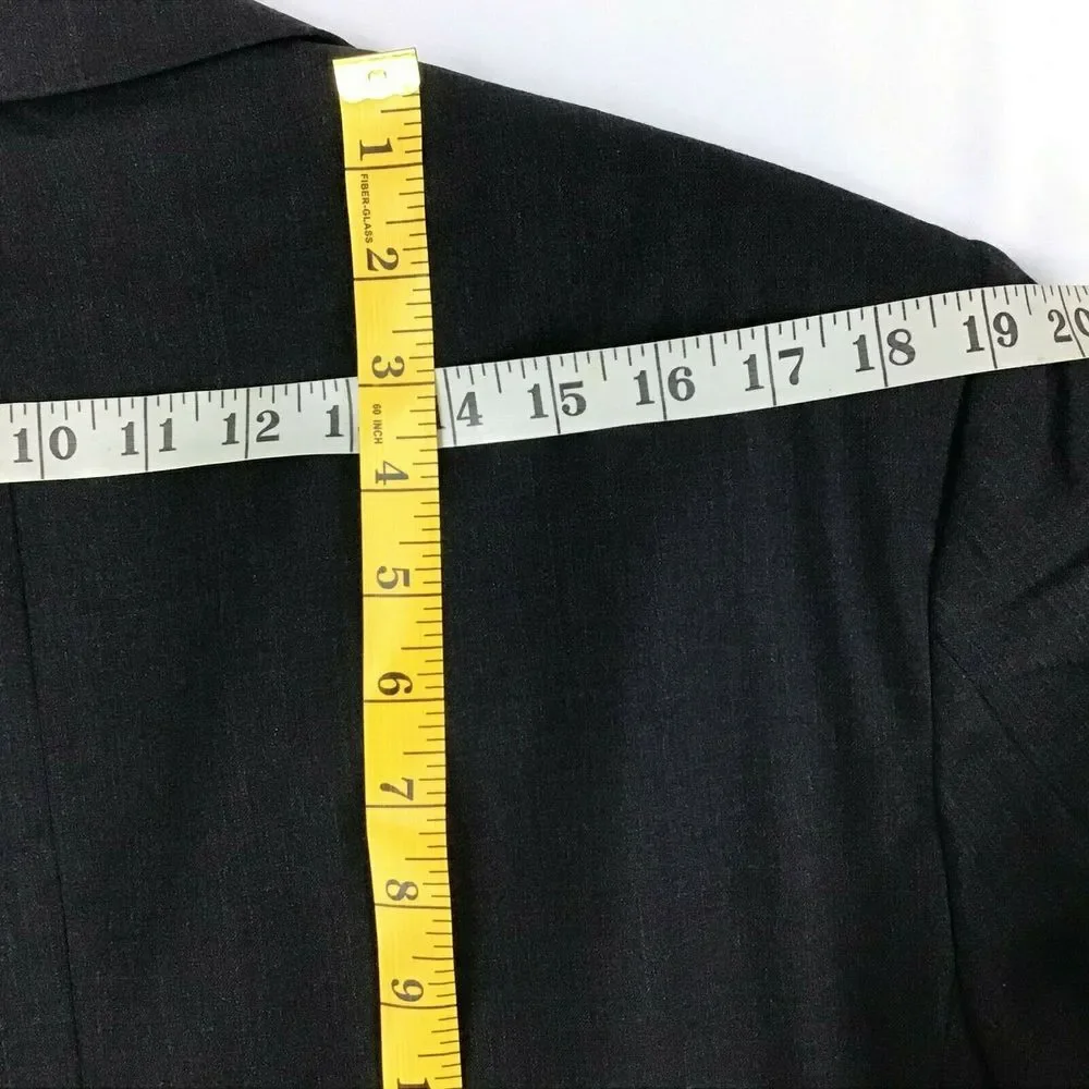 Brooks Brothers 40 L Super 110 Wool Coat Men's 2B Gray Jacket‎